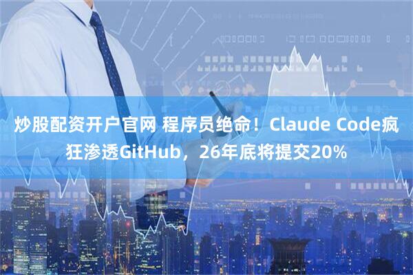 炒股配资开户官网 程序员绝命！Claude Code疯狂渗透GitHub，26年底将提交20%