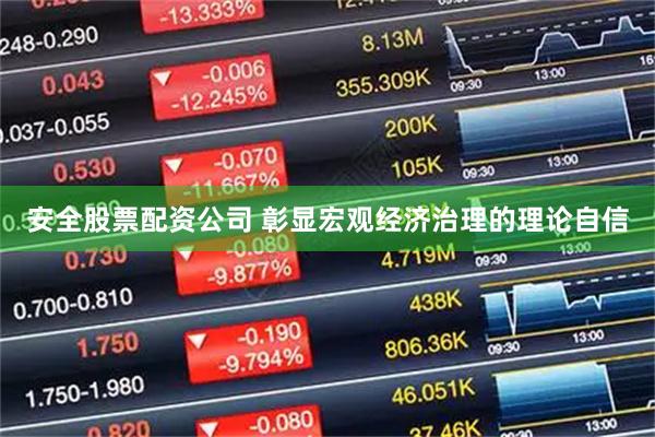 安全股票配资公司 彰显宏观经济治理的理论自信